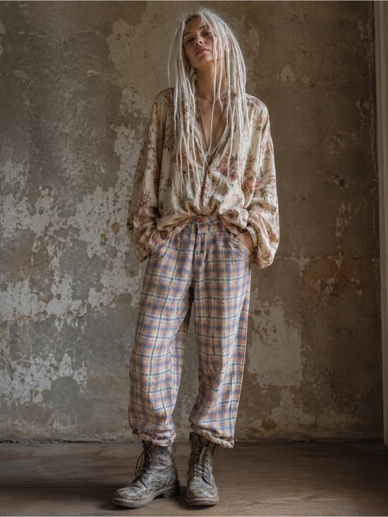 Magnolia Pearl Denim - Magnolia Pearl rare plaid miner jeans